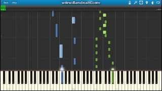 JS BachThe WellTempered Clavier prelude no3 BWV 848 piano Synthesia [upl. by Hamann]