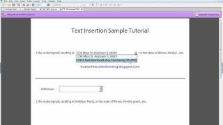 Text Insertion in Adobe LiveCycle ® PDF Forms [upl. by Arabelle]