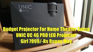 UNIC UC 46 Pro Mini LED Projector MultimediaWiFi Smart Link EzCast URDUHINDI By MTech [upl. by Arno]