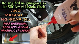 Paano mag change oil ng transmission gear box ng Honda Click 125 V3 [upl. by Kean37]