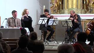 Sonderkonzert Kammermusiktage Bäsle Briefe Flötenquartett Mozart [upl. by Ydolem]