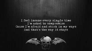 Avenged Sevenfold  Almost Easy Lyrics on screen Full HD [upl. by Ecirtak]