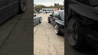 Bimmer’s ❤️‍🔥 bmwe30 bmwe46 e30 e46 pandemwidebody pandemic modifiedcar carmeet [upl. by Seravat]