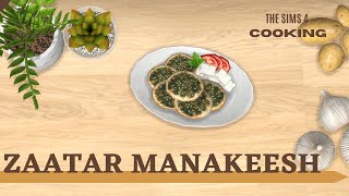 ASMR THE SIMS 4 DAILY COOKING  ZAATAR MANAKEESH [upl. by Eiggep598]