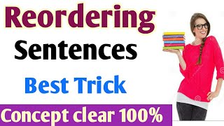 Reordering sentences Class 10 English Grammar important reordering sentences 2021 board exam [upl. by Galang397]