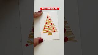 A 10 sec Christmas tree for your holiday painting or crafting handpainted easywatercolor handmade [upl. by Eidoc]