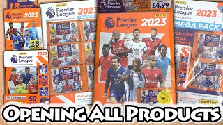 Opening Every PREMIER LEAGUE 2023 Sticker Product  Multipack Tin amp Mega pack  Collection Guide [upl. by Orimar]