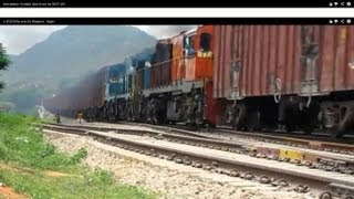 Indian Railways Python  Smoke from the Middle of a Train [upl. by Alolomo]