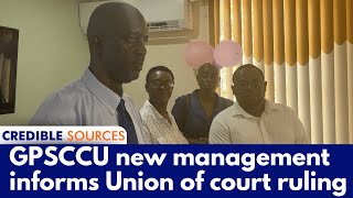 GPSCCUs new team informs Union of the High Courts recent decision [upl. by Etnom]