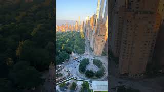 View of Columbus Circle Central Park South and Central Park from Mandarin Oriental New York City [upl. by Assiluj]