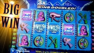 BIG WIN  Pyramid of the Kings 2 Bonuses  1c WMS Video Slots [upl. by Louis52]