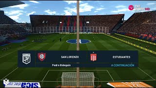 San Lorenzo vs Estudiantes ● Copa de la liga Profesional 2024 ● PES 2021 [upl. by Vinaya469]