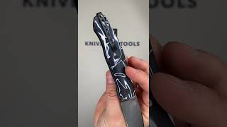 Real Steel Serenity 7682AB Blackwashed Blue White Acrylic slipjoint pocket knife Ivan Braginets [upl. by Rosmunda]