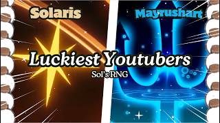 The Luckiest Sols RNG Youtubers EVER Compilation Part 2 [upl. by Warren]