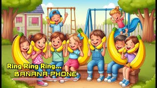 Ring Ring Ring Banana Phone  Cartoon Nursery  Fun Kids Song [upl. by Orelu]