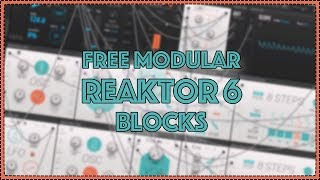 How to use FREE Reaktor Blocks Base Modular Synth [upl. by Joice]