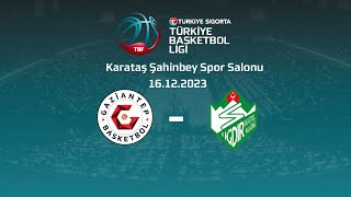 Gaziantep Basketbol  Alagöz Holding Iğdır Basketbol Türkiye Sigorta TBL 15Hafta [upl. by Dahaf743]