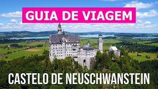 Castelo de Neuschwanstein em 4k Alemanha Baviera para visitar [upl. by Wiburg366]