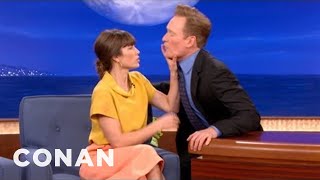 Flirt Fight Jessica Biel vs Conan OBrien  CONAN on TBS [upl. by Anitsyrhk]