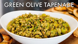 Green Olive Tapenade Recipe [upl. by Hephzibah]