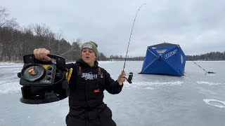 Early Ice Fishing for Crappies and Bluegills [upl. by Nwahser]