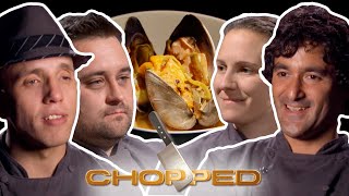 Chopped Quahog Purple Cauliflower amp Mexican Chocolate  Full Episode Recap  S7 E10  Food Network [upl. by Ahteres]