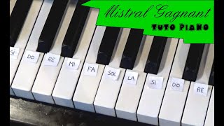 Tuto Piano Mistral GagnantRenaud niveau 3 [upl. by Retseh752]