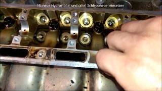 Opel CCorsa 12 Z12XE Hydrostößel hydraulische Abstützelemente wechseln DIY [upl. by Chrisse]