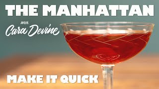 How to make a Classic Manhattan Cocktail QUICK [upl. by Orsino578]