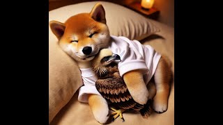 Shiba Inu saved a poor baby eagle shiba cutedog doge dogshorts cartoon stories shibainulove [upl. by Malorie]