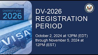 DV 2026 Guide to the US Diversity Visa Lottery Application መሙላት ነገ ይጀምራል ethiopia DV2026 DV [upl. by Madel158]