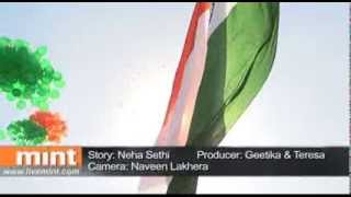 Largest national flag hoisted at Connaught Place [upl. by Nylevol]