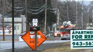 Catskill New York Fire Company Retired Ladder 315 Responding To A Reported Gas Leak [upl. by Etiuqal]