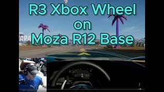 Moza Xbox Wheel on Moza R12 Base [upl. by Yenots367]