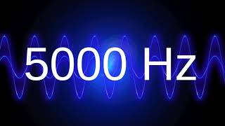 5000 Hz clean pure sine wave TEST TONE 5 khz frequency [upl. by Owades]