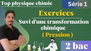 exercices suivi temporel dune transformation chimique  suivi par pression  2 bac série 2 [upl. by Nevlin]