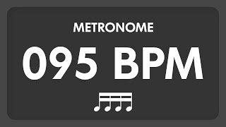 95 BPM  Metronome  16th Notes [upl. by Kired]