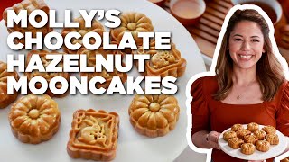 Molly Yehs Chocolate Hazelnut Mooncakes  Girl Meets Farm  Food Network [upl. by Ahsii931]