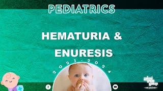 Ch 6 Part 5  Nephrology Hematuria and enuresis  Pediatrics [upl. by Enyrehtak333]