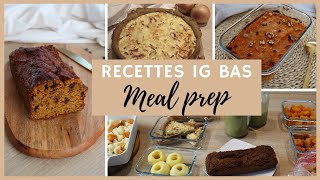 Meal Prep IG bas  Idées de repas pour rééquilibrage alimentaire et recettes IG bas [upl. by Gereron556]