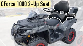 2 UP SEAT INSTALL on a CFMOTO CForce 1000 Overland ATV Touring Seat amp Storage COMBO [upl. by Malsi]