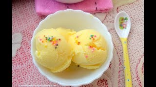 Custard powder Icecream without icecream maker at home in Tamil [upl. by Akinyt550]