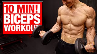 10 Min  Home Biceps Workout SETS AND REPS INCLUDED [upl. by Bevash]