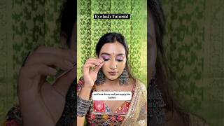 How to Apply fasle eyelashes Eyelashes kaise lagaye tutorial makeuphacks eyelashes minkeyelashes [upl. by Edlun]