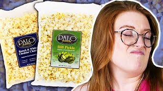 Irish People Try Wisconsin Popcorn [upl. by Leahcin]