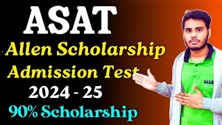 Allen Scholarship Admission Test 202324  ASAT Syllabus  Allen ASAT Exam Preparation  Asat 2024 [upl. by Ahselrak]