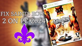 How To Fix Saints Row 2 On PC 2024 [upl. by Lleder161]