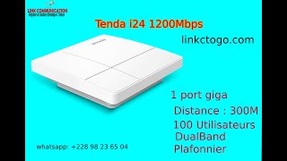 tenda i24 1200Mbps plafonnier [upl. by Annaeoj]