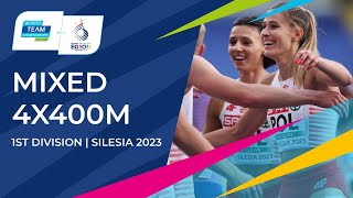 Mixed 4x400m Heat A  Full Race Replay  Silesia 2023 European Athletics Team Championships [upl. by Sedrul]