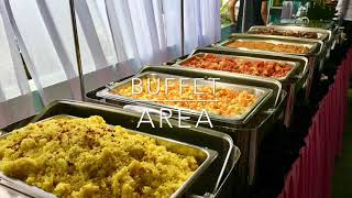 Catering Services buffet set up amp Menu plating [upl. by Aleiram]